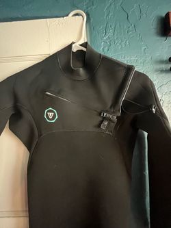 3/2 mm Vissla 7 Seas Full Wetsuit Black Chest Zip