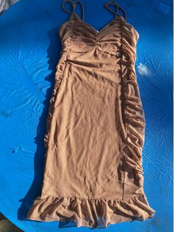 Short brown dress