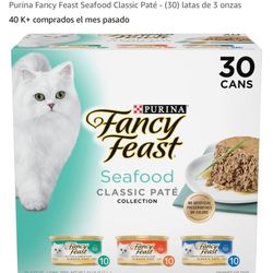 Purina Fancy Feast Seafood Classic Paté - (30) latas de 3 onzas 
