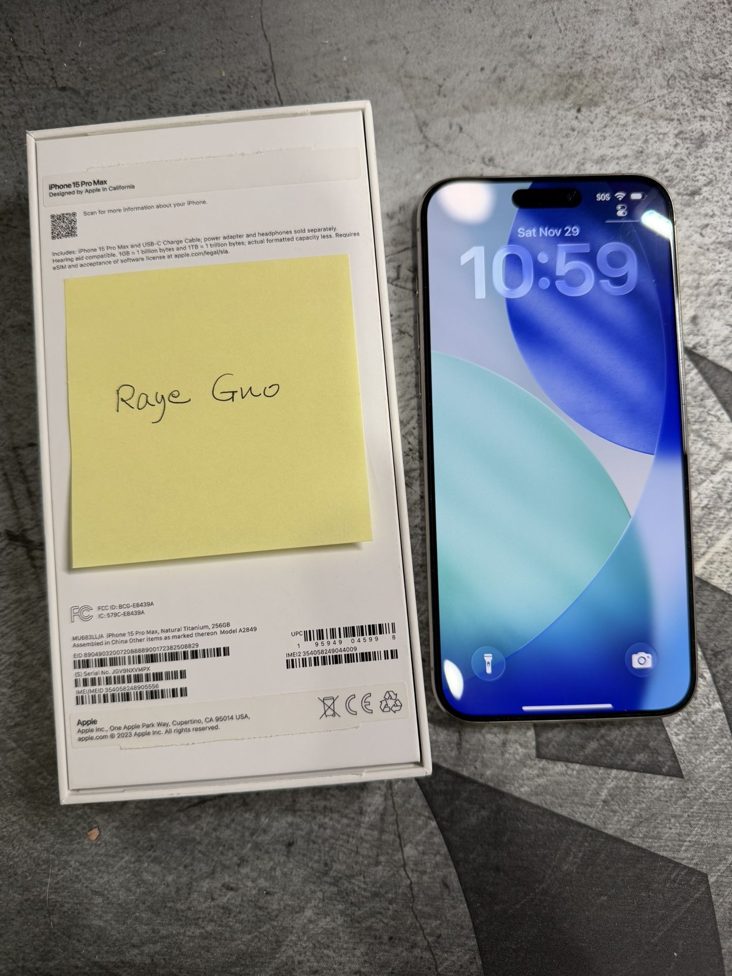 iPhone 15 Pro Max Unblocked 256GB Natural Titanium