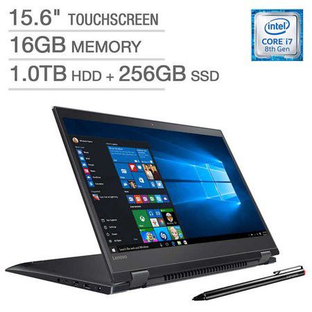Lenovo Flex 5 2-in-1 Laptop: Core i7-8550U, 256GB SSD + 1TB HDD, 4K Touch Display, 16GB RAM NOTEBOOK