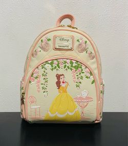 Loungefly Disney Beauty and The Beast Quilted Belle Mini Backpack