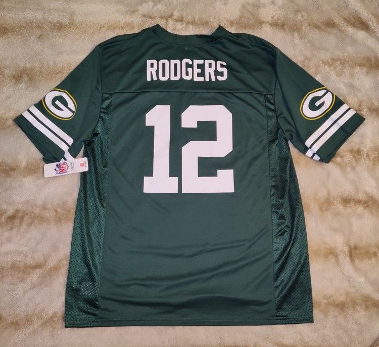 NFL Team Apparel Green Bay Packers
Aaron Rogers #12 Green/White Jersey
Men's Sz X-Large