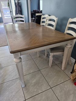 Ashley furniture farmhouse dining room table