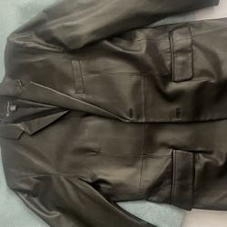 Black Leather Jacket International Concepts 