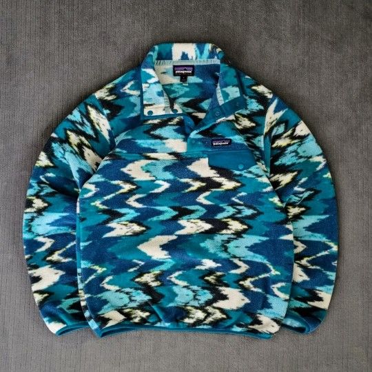 Patagonia Women's Lightweight Synchilla Snap T Fleece Pullover Jacket Size Small
