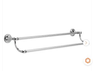 Delta-Silverton 24 in. Wall Mount Double Towel Bar Polished Chrome New in Box