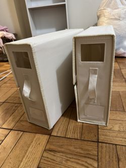 2x Spare Sheets / Towels Storage Boxes