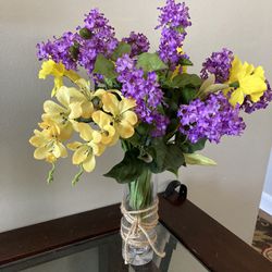 Faux Spring Flowers Arrangements