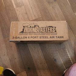 Hornblasters TA-306H 3 Gallon 6 Port Steel Air Tank