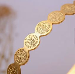 🔥GOLD & BRONZE ST. BENEDICT BRACELETS WITH L LOCK