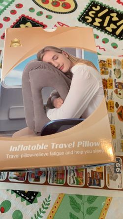 Inflatable travel pillow