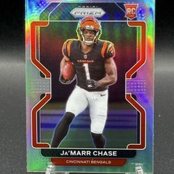 2021 Panini Prizm Variation Silver Prizm #V-337 Ja’Marr Chase RC