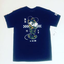 NWT Neff x Disney Camo Mickey Mouse T-Shirt Men's Size M