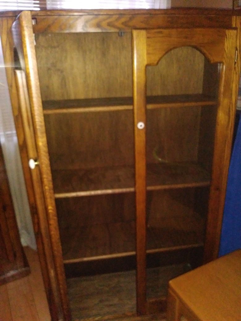 antique oak cabinet