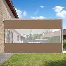 New Outdoor Clear Panel Curtain, 18 oz Waterproof PVC Polyester Curtain,  Gazebos, Pergolas, Privacy