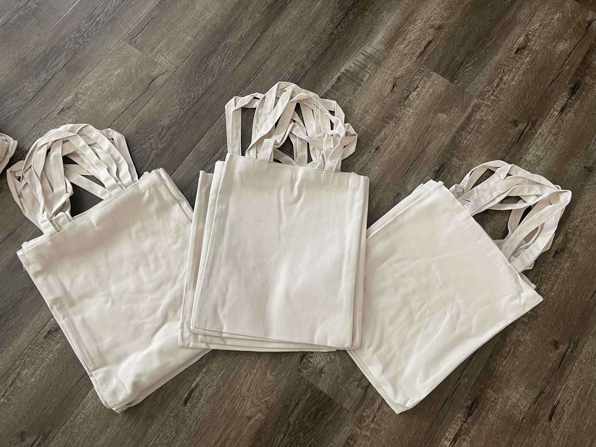 Blank Canvas Tote Bags For Custom Printing Plain Shopping Reusable Shopper Bag 
