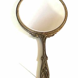 Vintage Gilt Handheld Mirror