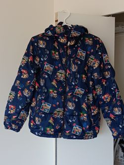 Polo Ralph Lauren Boy’s Bear AOP  Hooded Puffer Jacket Size L (14-16)