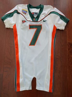 Photo Rare Al Blades Sugar Bowl University of Miami Hurricanes Game Jersey