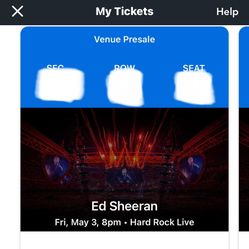 Ed Sheeran Tickets 