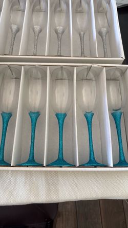 Wine glasses Turquoise