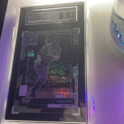 Babe Ruth graded 8.5