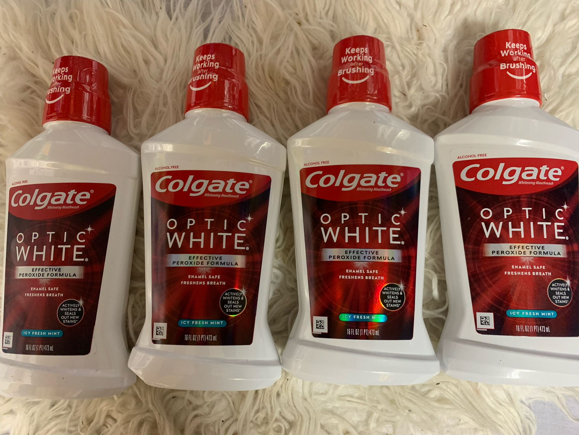 4/$10 Colgate Optic White Mouthwashes