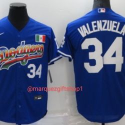 Men's Valenzuela Dodgers Zarape Jerseys 