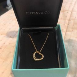 Tiffany Open Heart Pendant With Diamonds