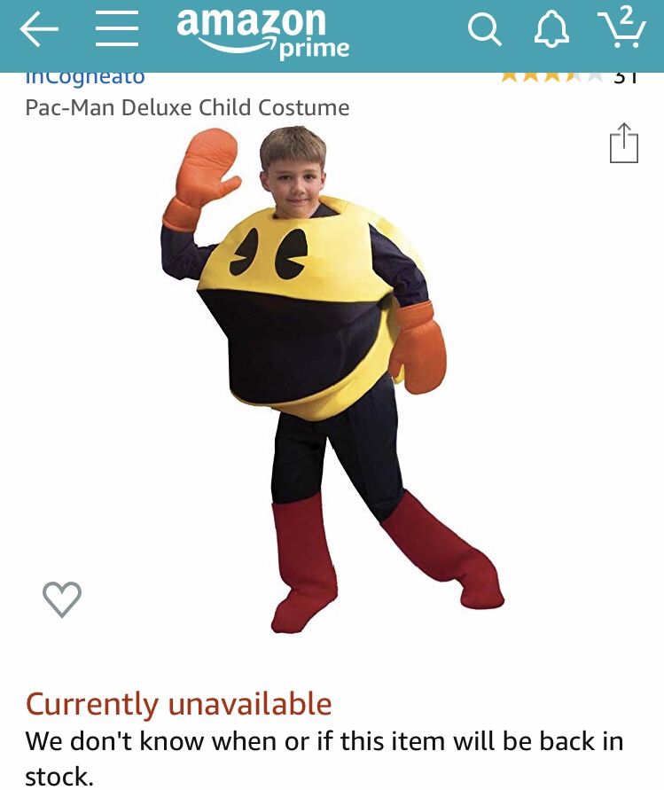 Deluxe Pac-Man Halloween Costume - Kids/Youth
