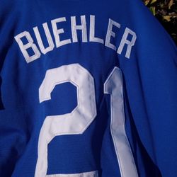 DODGERS WORLD SERIES BUEHLER STITCHED 2xl !