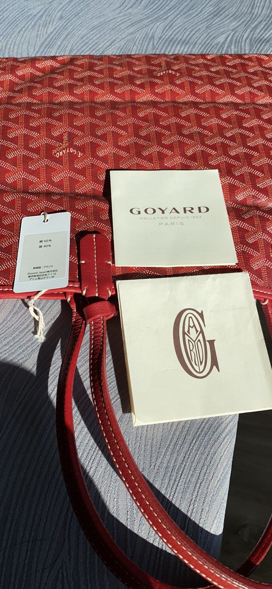 Authentic Goyard St Louis PM Tote Navy for Sale in Plano, TX - OfferUp