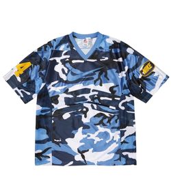 Supreme Nike Football Jersey Blue Camo