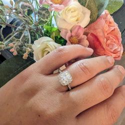 Moissanite White gold Ring From Helzberg