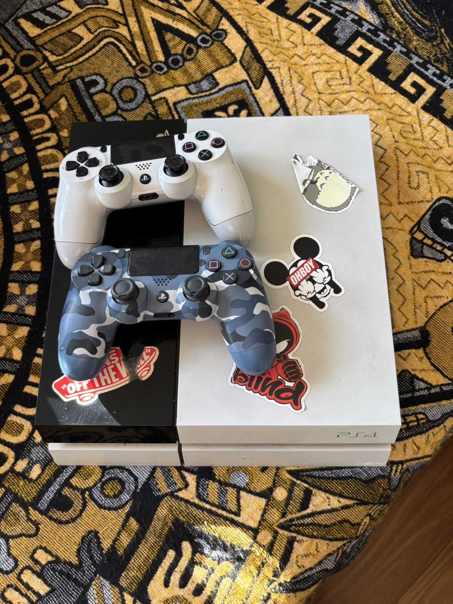 PS4 Console & Two Controllers