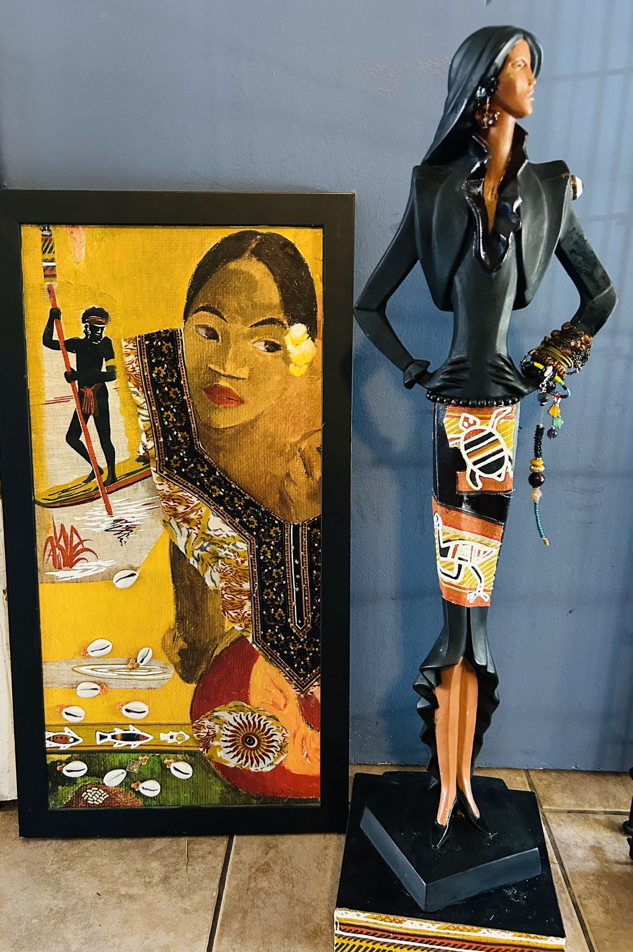 Black Statue Redesigned And Matching Art