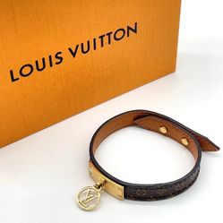 Auth Louis Vuitton Monogram Logomania Bracelet