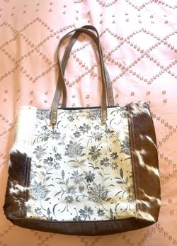 Myra Cowhide Tote Bag $35