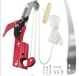BAYTORY Extendable Tree Pruner Saw Head Without Pole, High-Altitude Branches Trimmer Pruning Shears, Harvester Clipper For Plant Twig Vine, Garden Tri