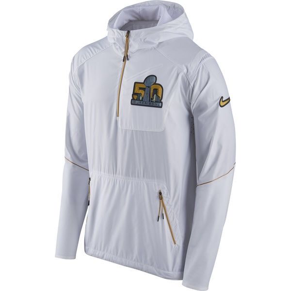 Nike Men's Vapor Fly Rush Half Zip Hoodie Super Bowl 50 NFL 2XL NWT MSRP $99.99