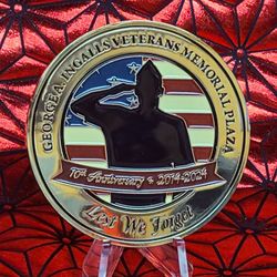 George A. Ingalls Veterans Memorial Plaza Norco CA Challenge Coin