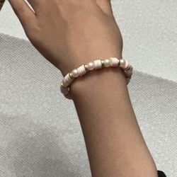 Clay And Pearly Bracelets 