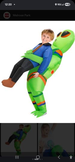Kids Inflatable Alien Abduction Halloween Costume