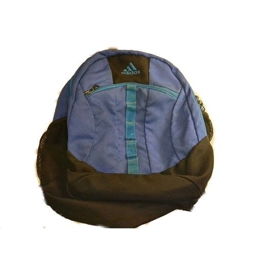 Adidas Stratton II Black Backpack Pink & Blue Zippers