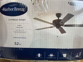 Harbor Breeze Ceiling Fan  Cypress Point 52inch 