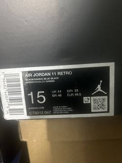 Size 15 Air Jordan 11’s retro gamma’s