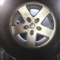 5 Yantas Y Rines Para Jeep Como Nuevas $ 200