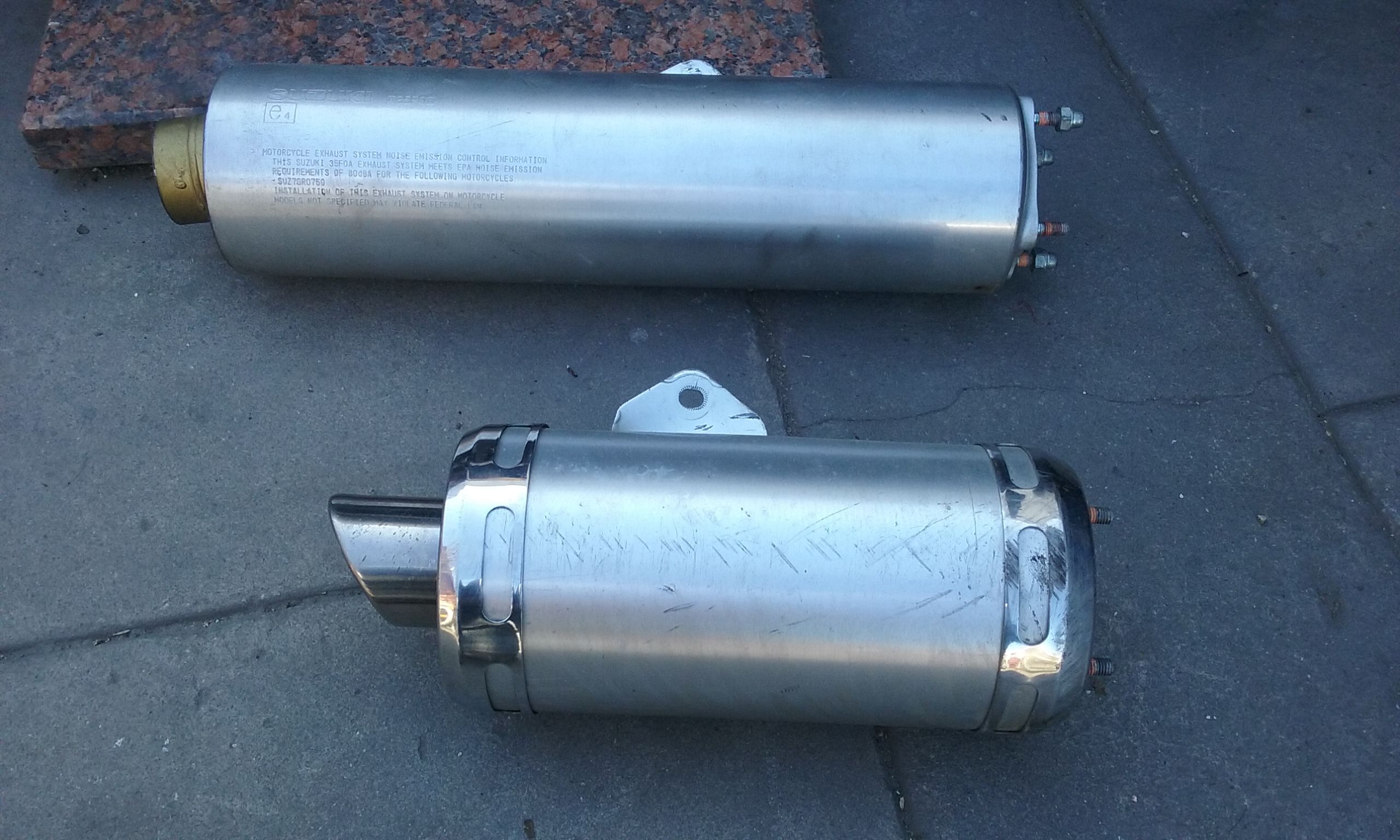 Motorcycle pipe / Suzuki Slip On/muffler Mufle Para Motocicleta