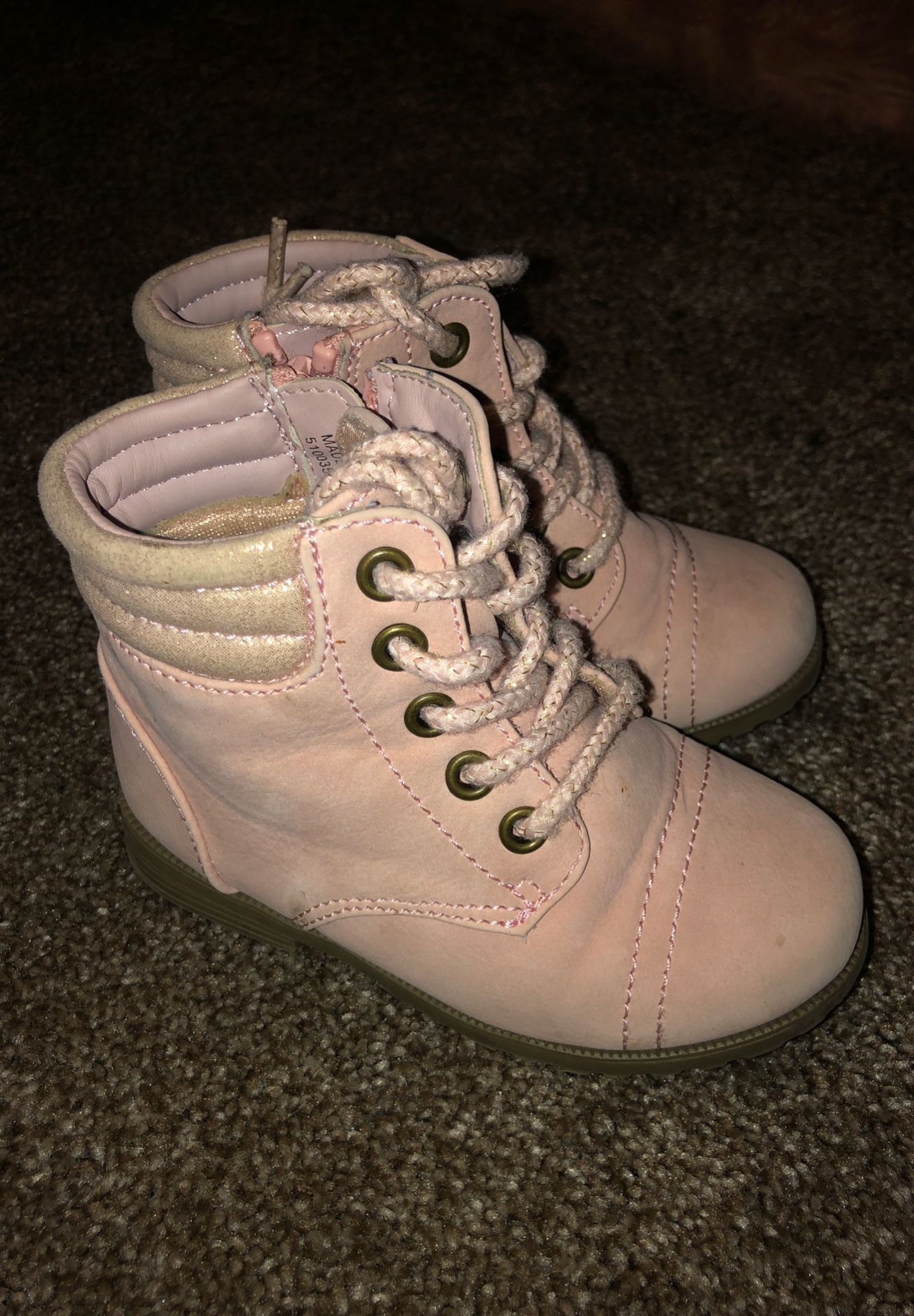 Pink 7c toddler girl boots